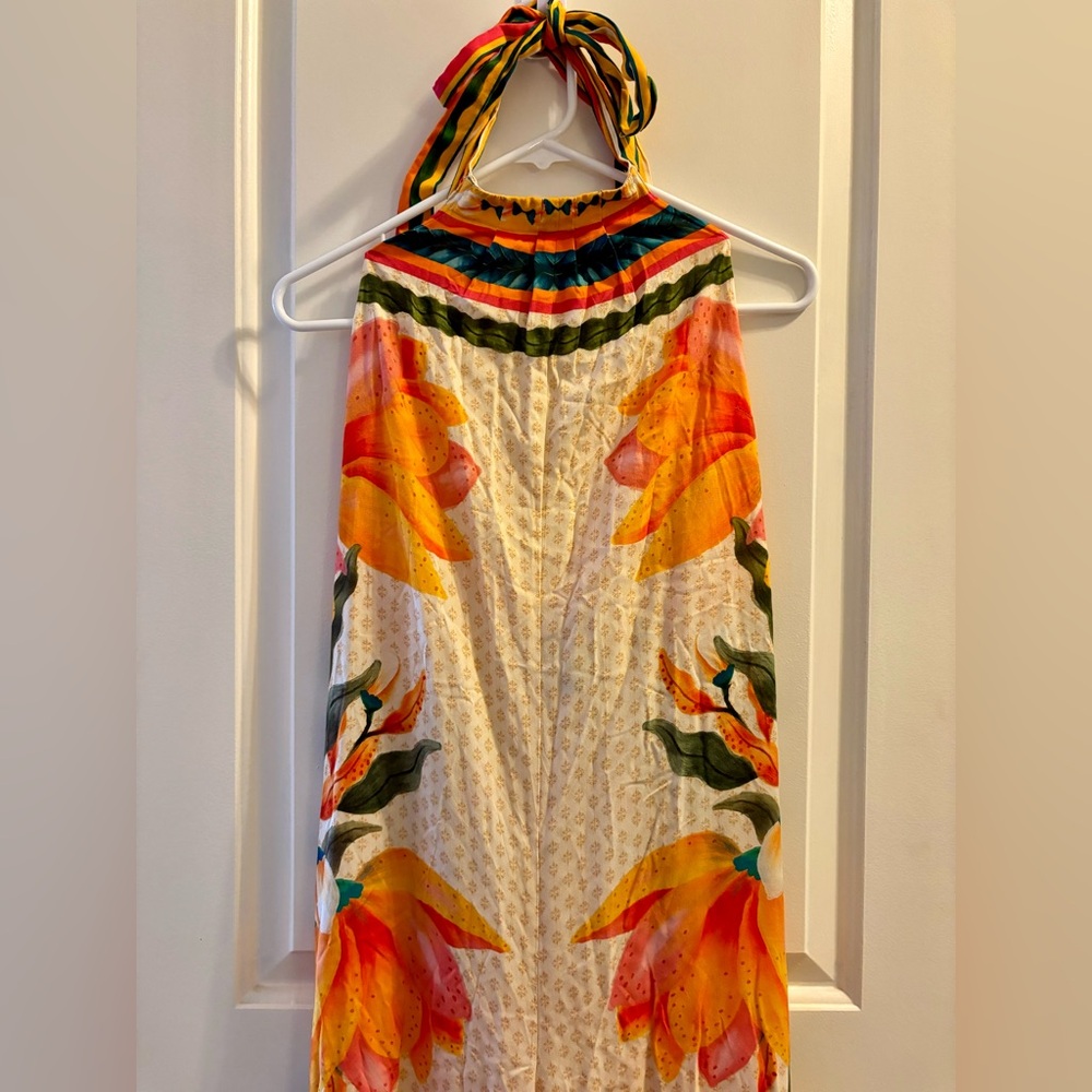 FARM Rio for Anthropologie High Neck Wide Leg Jumpsuit Size Medium - Picture 8 of 11